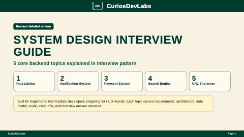 System Design Topics Interview Guide