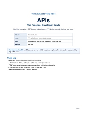 Api Study Note